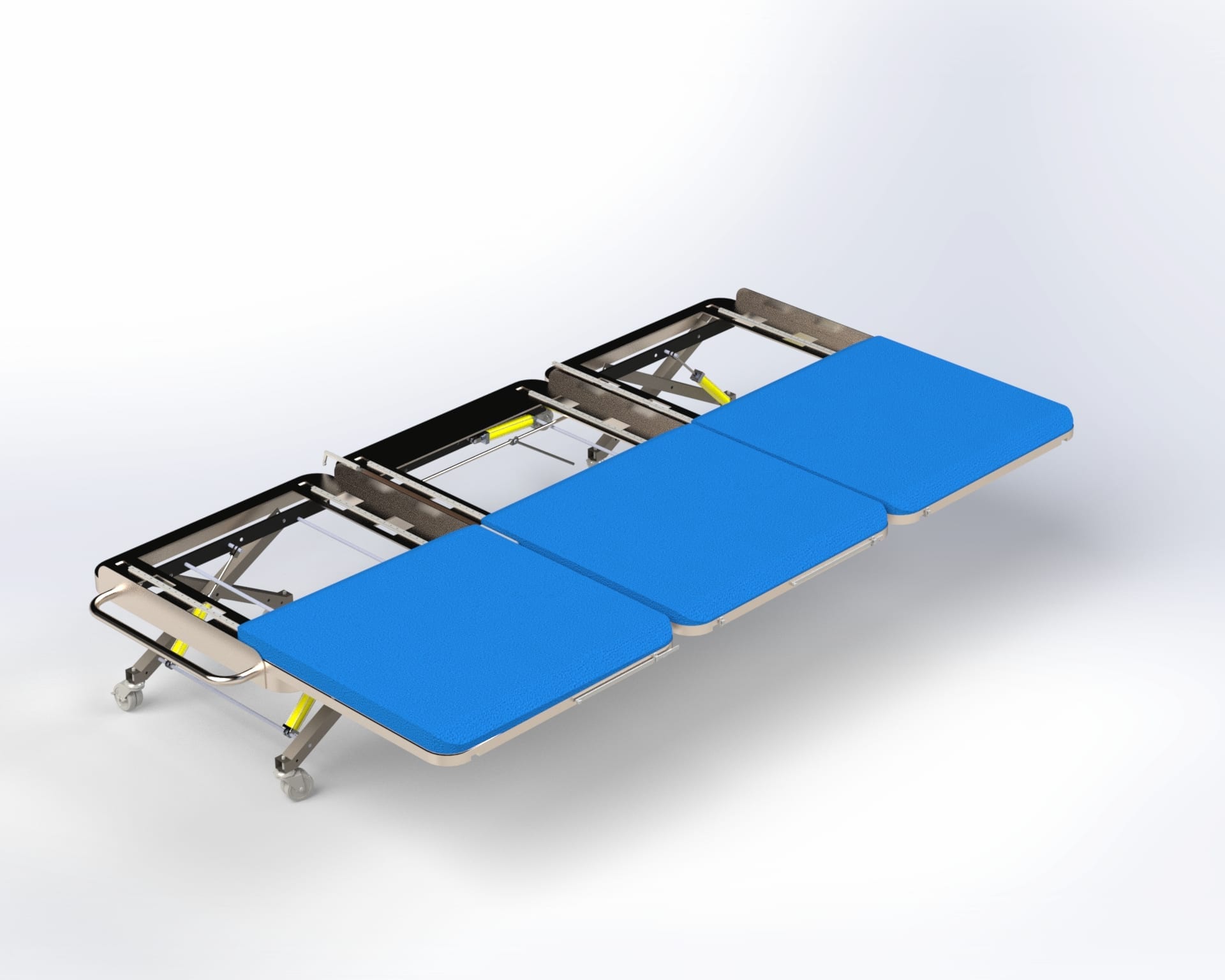 Multi-purpose foldable stretcher, render 03