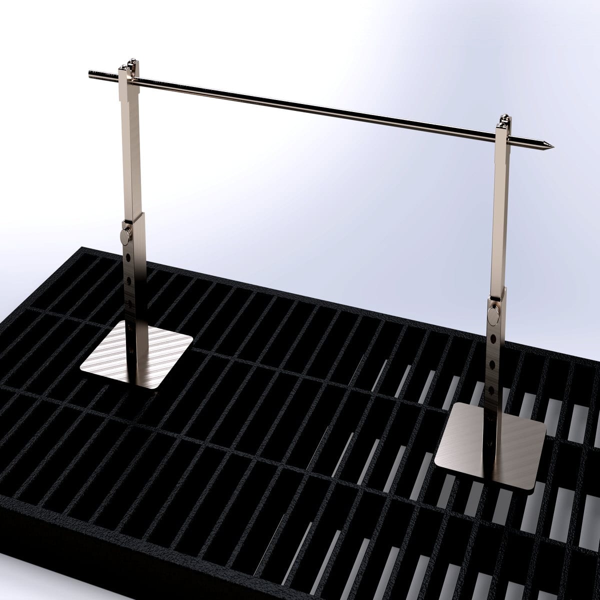 Adjustable jalapeño grill rack