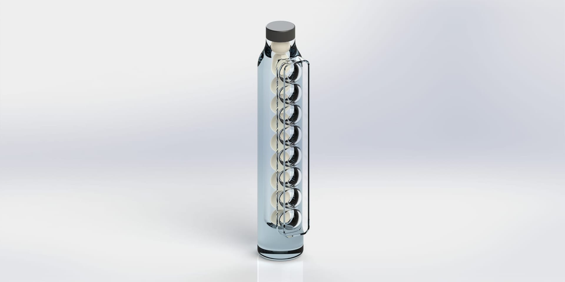 Ice ball bottle, CAD render