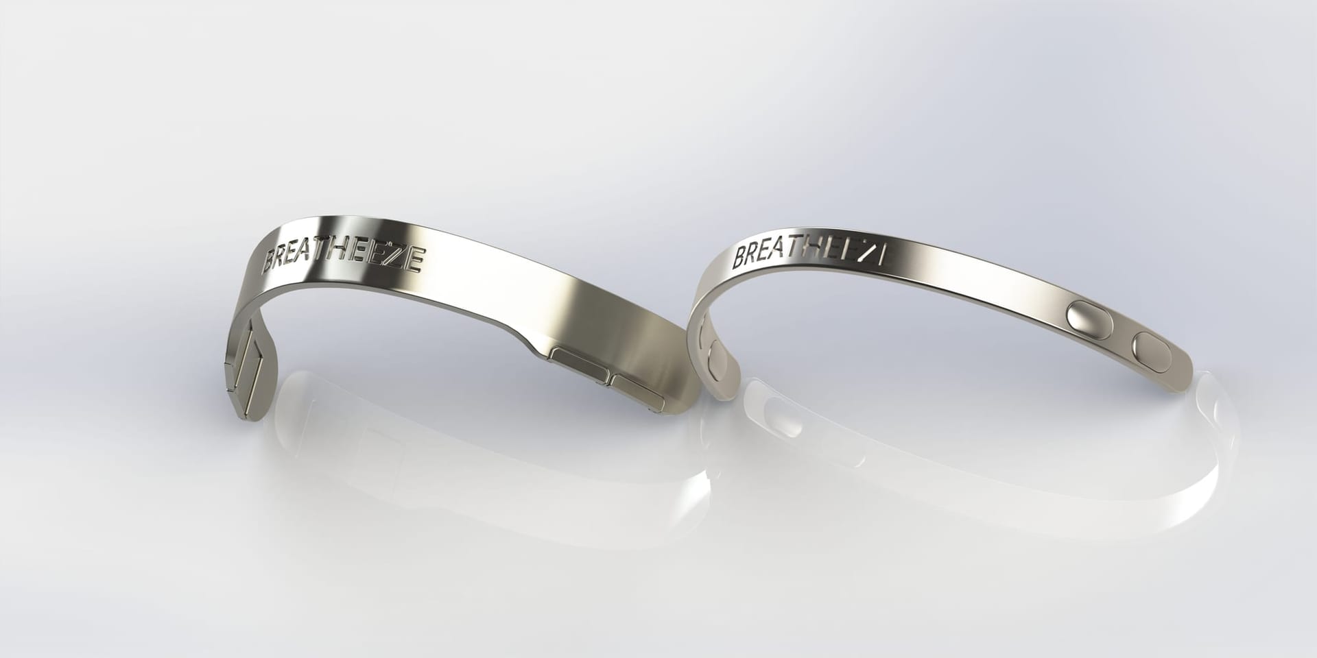 Metal nasal opening strip, CAD render